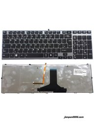 Show details for Oraginal New UK Language For Toshiba Qosmio X770 X770-107 X775 X775-Q7272 Laptop Keyboard Backlit PK130IB1A04 E150 Picture of Oraginal New UK Language For Toshiba Qosmio X770 X770-107 X775 X775-Q7272 Laptop Keyboard Backlit PK130IB1A04 E150