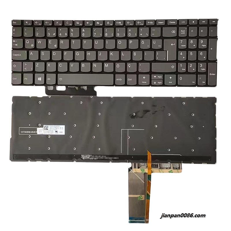 Show details for Original New Turkey Layout For Lenovo C740-15 Laptop Grey Backlight Keyboard V171020BK1-TR PK131FH2A13 13941  Picture of Original New Turkey Layout For Lenovo C740-15 Laptop Grey Backlight Keyboard V171020BK1-TR PK131FH2A13 13941