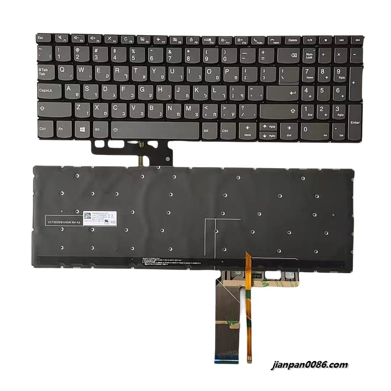 Show details for Original New Hebrew Layout For Lenovo C740-15 Laptop Grey Backlight Keyboard V171020BS2-HB PK131FH2A07 16813 20PTDH5408 Picture of Original New Hebrew Layout For Lenovo C740-15 Laptop Grey Backlight Keyboard V171020BS2-HB PK131FH2A07 16813 20PTDH5408