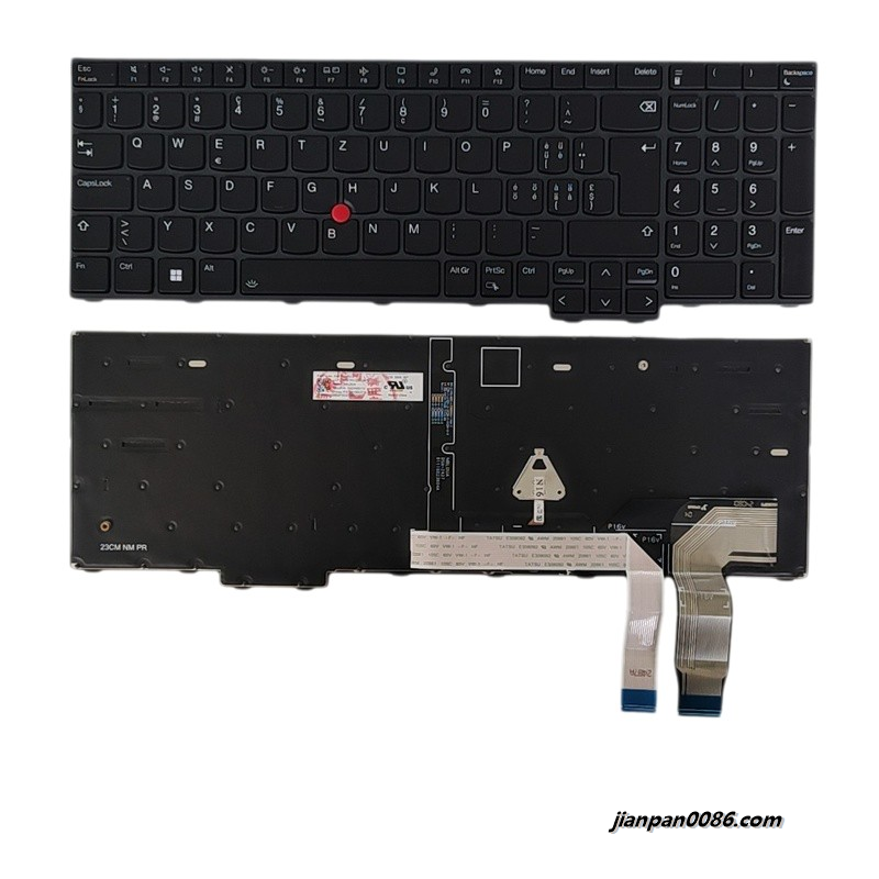 Show details for Original New Swiss Language For Lenovo ThinkPad T16 Gen3 Black Backlit Laptop Keyboard 2H-BDUCHL70121 SN21K04952 PK132XX3B13 FRU P/N:5N21K05174 S061 Picture of Original New Swiss Language For Lenovo ThinkPad T16 Gen3 Black Backlit Laptop Keyboard 2H-BDUCHL70121 SN21K04952 PK132XX3B13 FRU P/N:5N21K05174 S061
