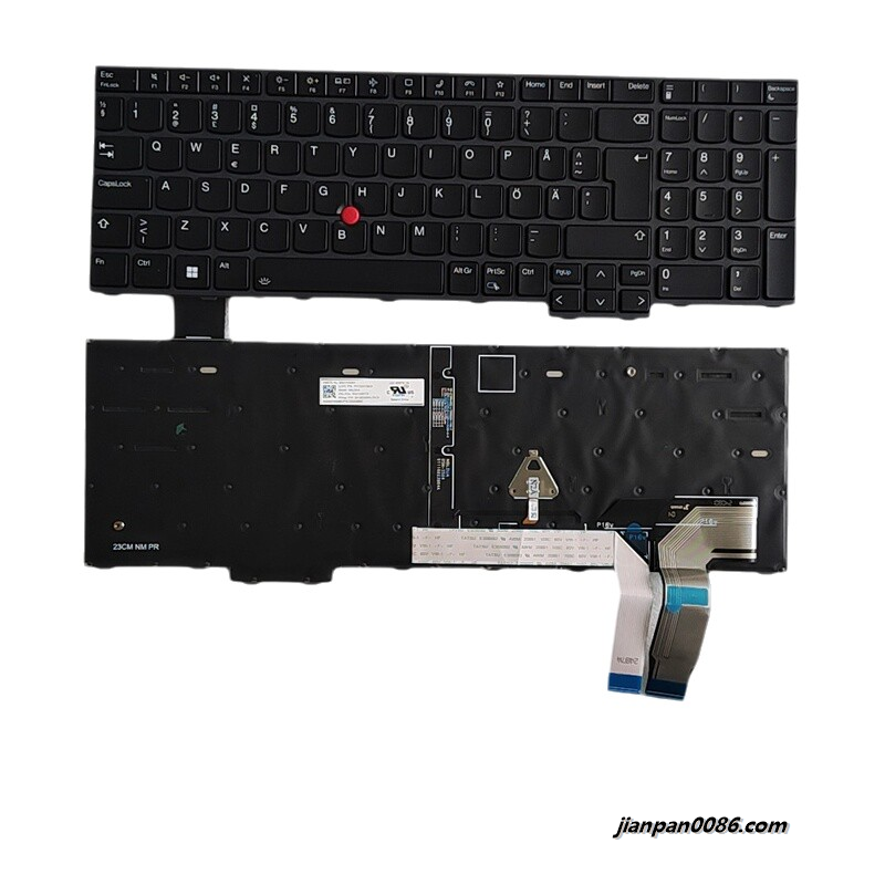 Show details for Original New SO FIN  Language For Lenovo Thinkpad T16 Gen3 AI Laptop Keyboard 2H-BDUSWL70121 SN21K04951 PK132XX3B29 FRU P/N:5N21K05173 S061 Picture of Original New SO FIN  Language For Lenovo Thinkpad T16 Gen3 AI Laptop Keyboard 2H-BDUSWL70121 SN21K04951 PK132XX3B29 FRU P/N:5N21K05173 S061