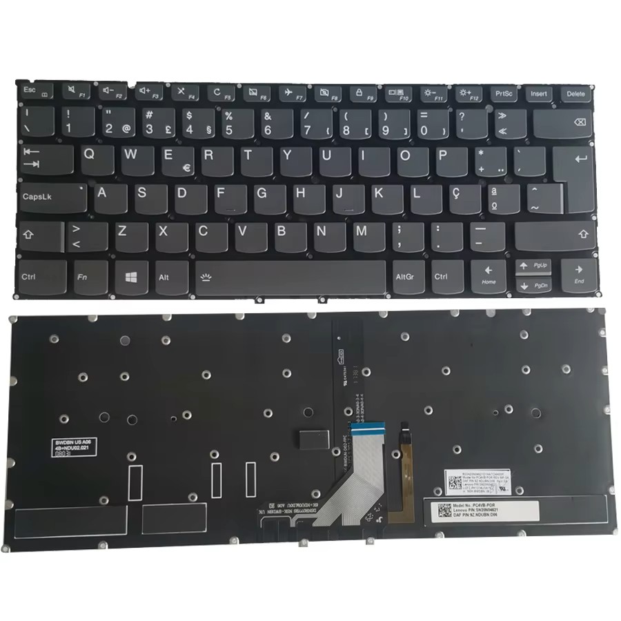 Picture of Oraginal 5660 New Portugue Language For Lenovo Yoga 920-13 Grey Backlit Laptop Keyboard PC4VB-POR PK1314U3A15