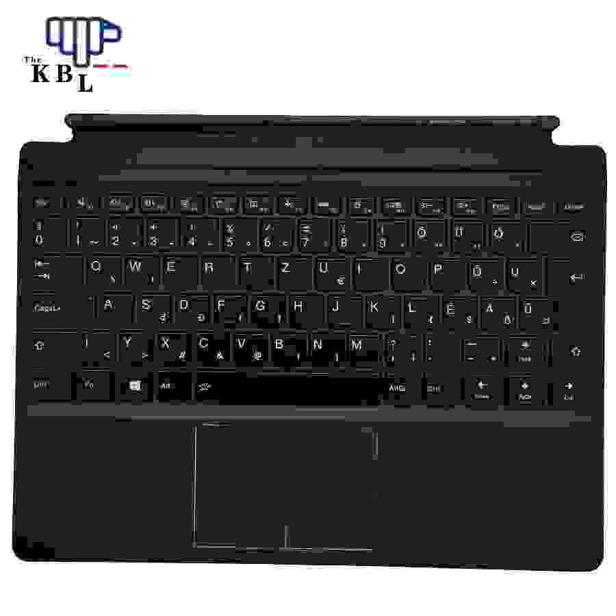 Picture of Original New 10102 Hungary Language For Lenovo MIIX 720 Foilo Black Backlit Keyboard FRU SN20L76631 PE598