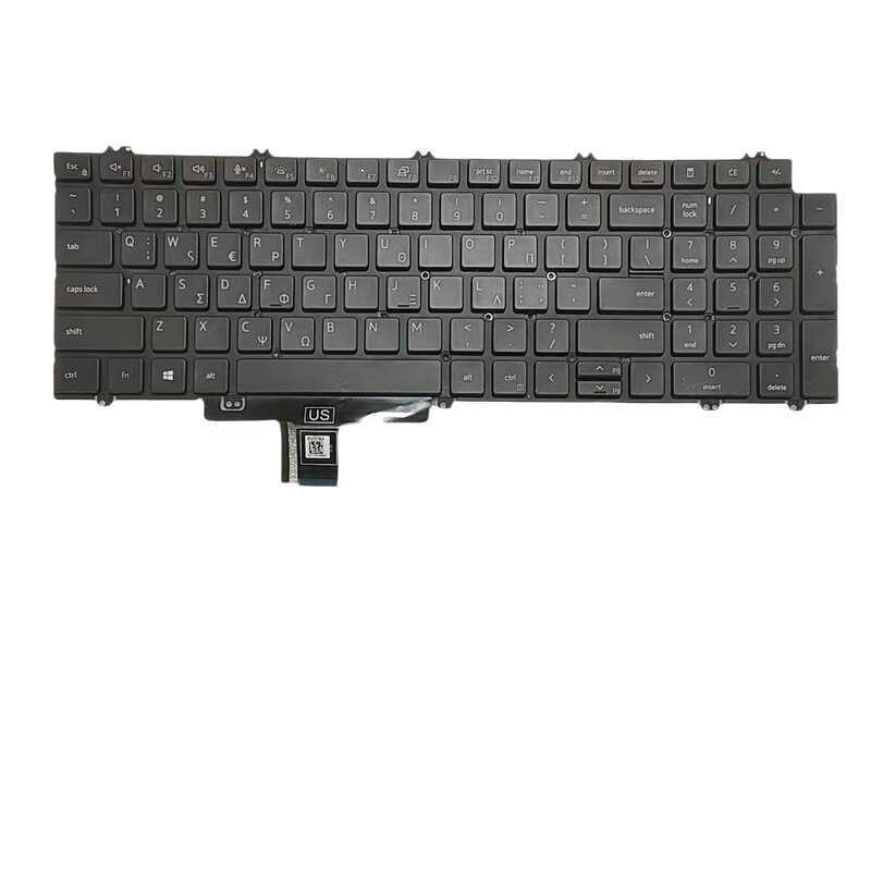 Picture of New Greece Language for Dell Precision 7750 7550 US Laptop Backlit Keyboard SG-B2770-X2A  SN2007B DPN0NF6YC  A749