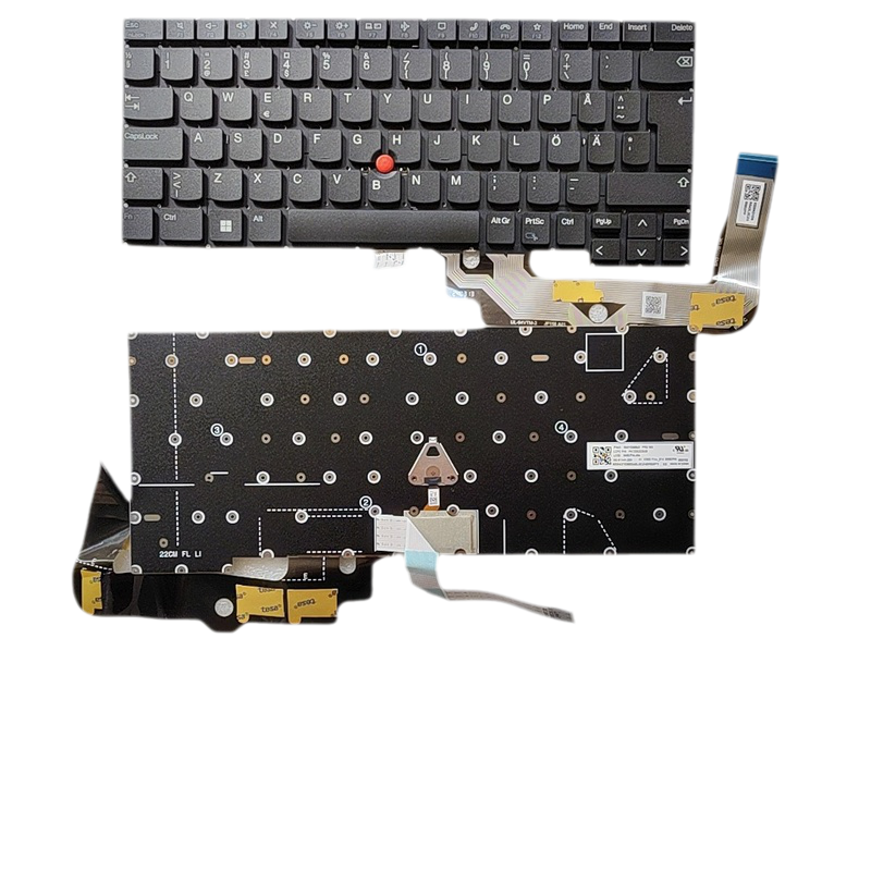 Picture of New SO Layout For Genuine Lenovo Thinkpad T14S Gen4 NoBacklight Laptop Keyboard SG-B1440-2SA  PK132AS2A28 SN21D68542 D745