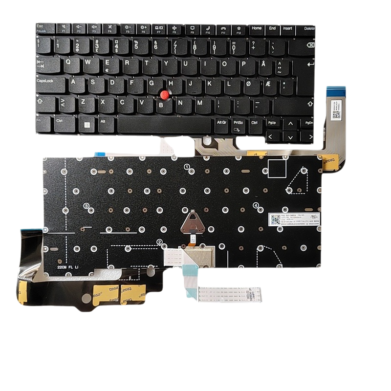 Picture of New NR Layout For Genuine Lenovo Thinkpad T14S Gen4 NoBacklight Laptop Keyboard SG-B1440-2NA PK132AS2A18 SN21D68538 D746