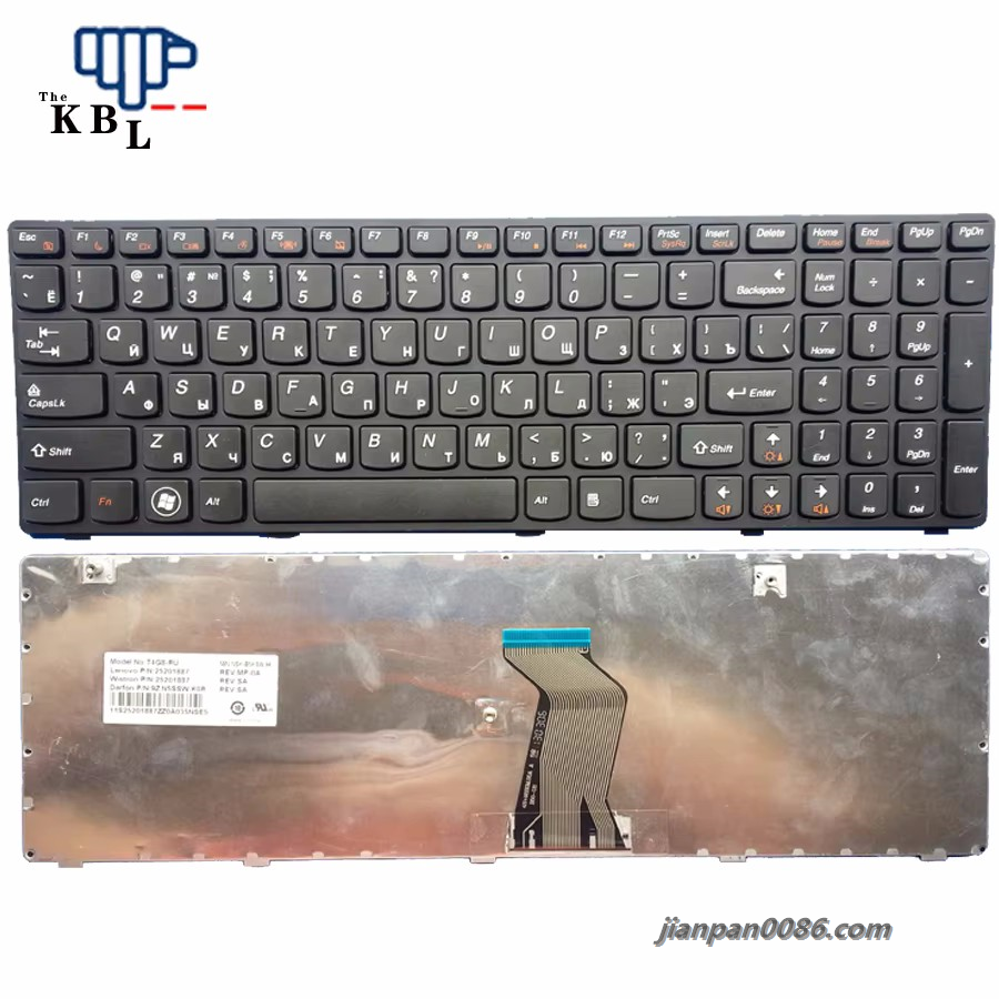 Picture of  New for Lenovo IdeaPad G580 G580A G585 G585A RU Keyboard 25201887