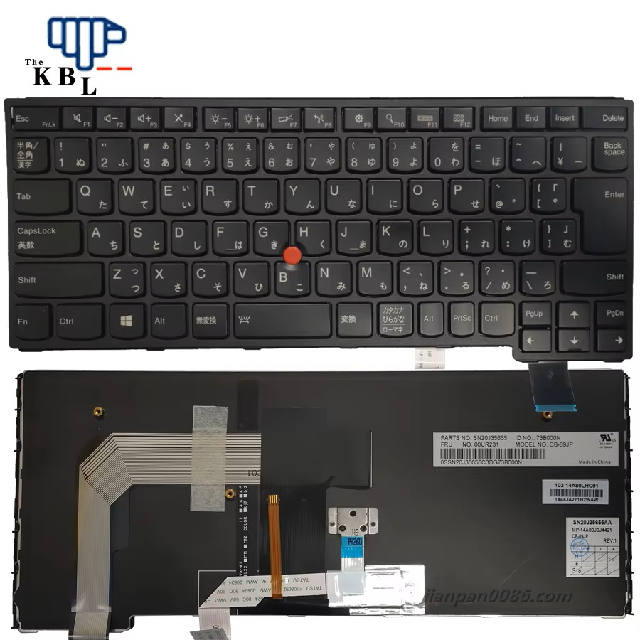 Picture of Original 3013 New Japan Language For IBM Thinkpad S3 YOGA 14 Black Backlight With Point Stick Laptop Keyboard MP-14A80J0J4421 2P3013