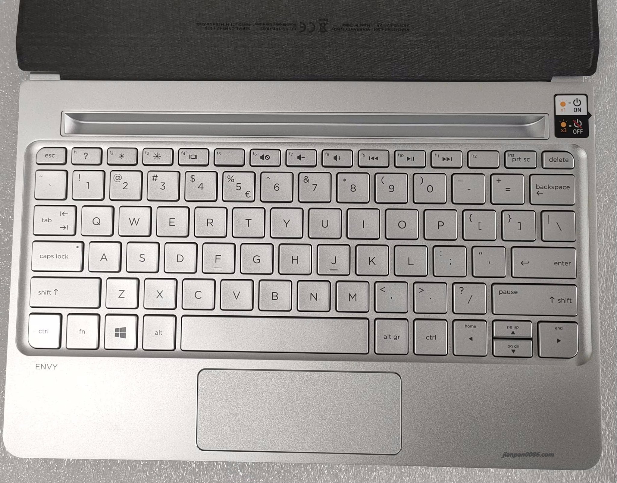 Picture of Original New US Language For HP ENVY 8 Note Tablet Folio Wireless Bluetooth Keyboard