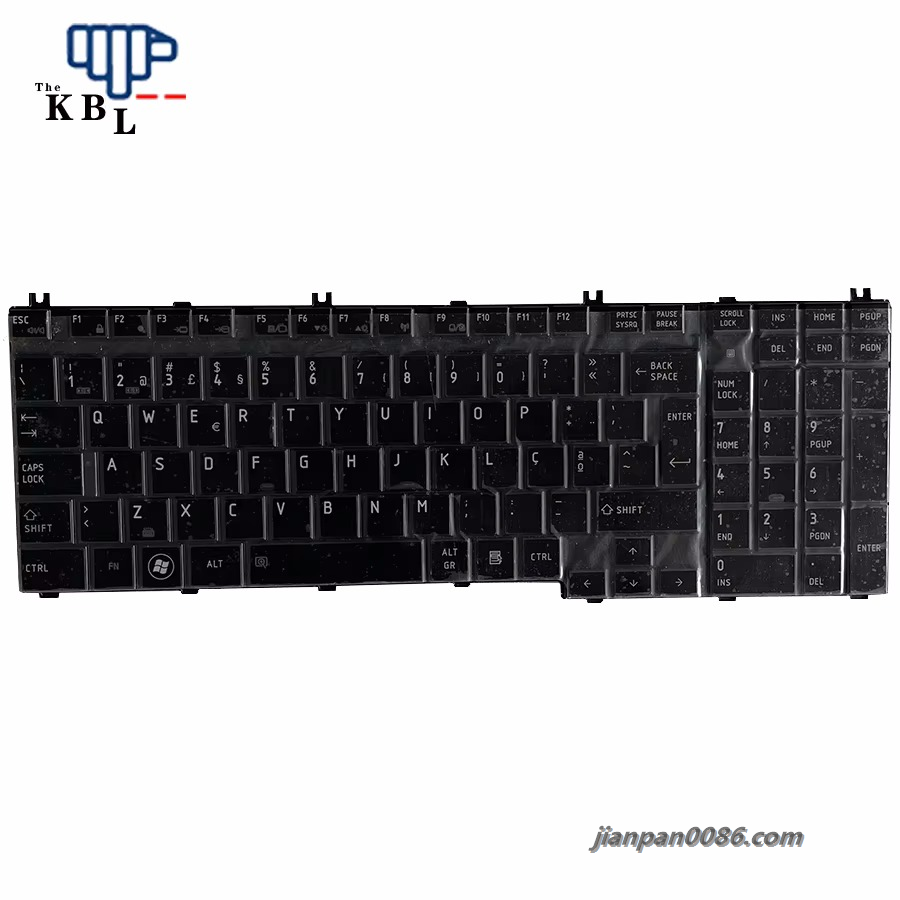 Picture of Original New Portugal Language For Toshiba Satellite P200 P300 P500 Black Backlight  Laptop Keyboard PK130771A12 1PE442