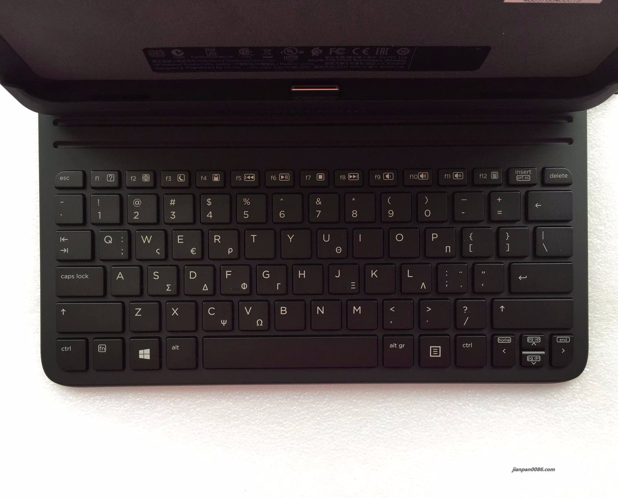 Picture of Oraginal New Greece Language For HP HSTNN-C75K Elite Pad 7H17C0 71KK6532011 Tablet Keyboard 724301-001 3PE599