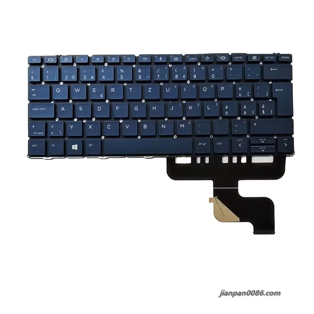 Picture of Original New Swedish Language For HP ELITE Dragonfly G2 Blue Backlight SN9181BL9 SG-A4810-2XA 440PA610 19075