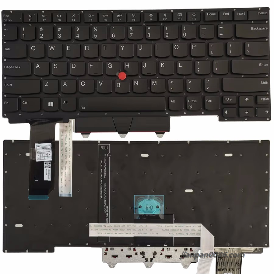 Picture of Original New US Language For IBM Thinkpad L14 Black Backlight WIth Point Stick No Frame Laptop Keyboard PK131D52B0059PE180