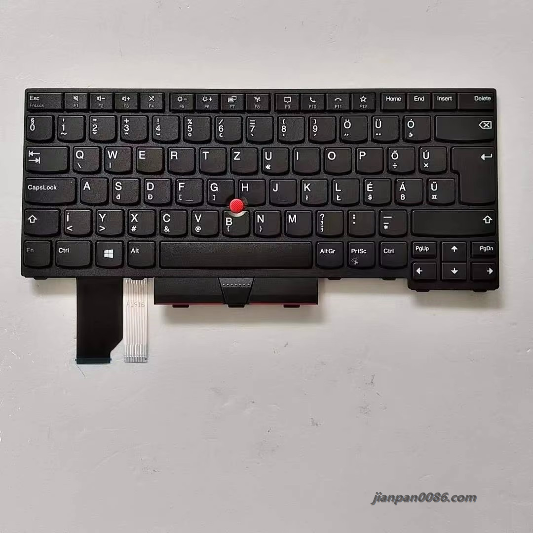 Picture of Original 13696 New Hungry Language For Lenovo Thinkpad E14 R14 S3 Gen2 Black NOBacklight Laptop Keyboard V185920EK1 HG TDH5931