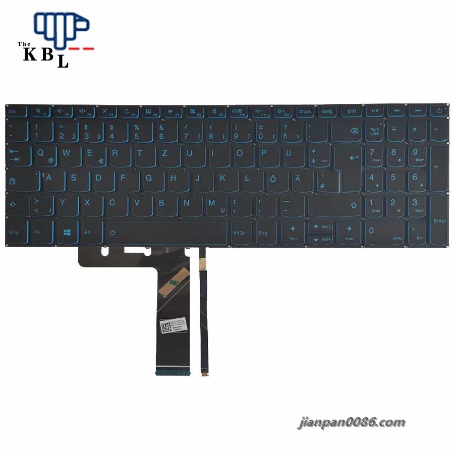 Picture of Original New Germany Language For Lenovo Ideapad 320-15 L340-15 L340-17 Backlit Keyboard PC5CPB-GR SN20T04695 PK131B41A20 2P5891