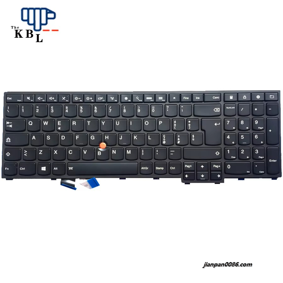 Picture of Original New Italy Language For Lenovo Thinkpad Yoga 15 With Point Stick Backlight Laptop Keyboard 00HN29 SN20E7537