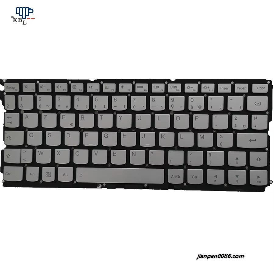 Picture of Original New French FR Language For Lenovo Ideapad Yoga 900s Yoga 4 Pro Silver Backlit Laptop Keyboard PK131042A18 SN20K13898 59P7688 LCM15H36F0J6862