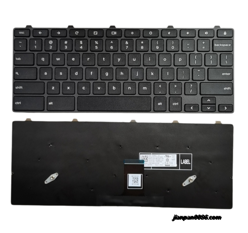 Picture of Original New US Language For Dell Chromebook 11 3100 Black Laptop Keyboard SG-92620-XUA SN7272 PK13VFG3A00 DP/N:00D2DT C141