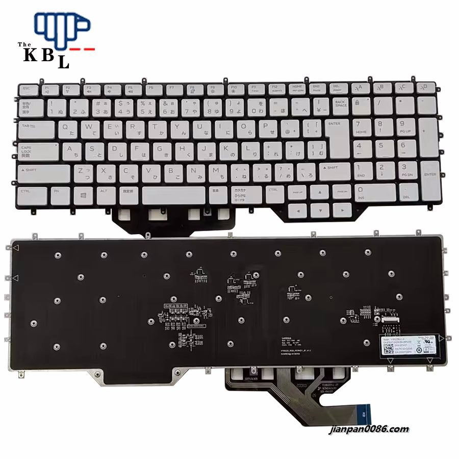 Picture of Original New Japanese Language For Dell Alienware M17 M15 R2 Black Laptop Keyboard V185225BJ2JA SN202037C00FN 58PTDH4994