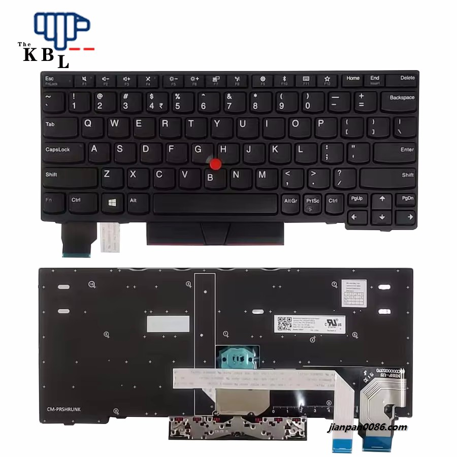 Picture of Original New US English Language For IBM Thinkpad X280 X285 X390 X395 Black NoBacklight Laptop Keyboard PK1316P3A10 2B-ABF89L702