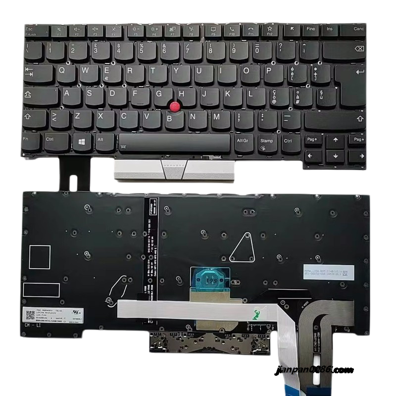Picture of Original New IT Italy Layout For Genuine Lenovo Thinkpad T490S Backlight Laptop Keyboard Original SG-A2430-2IA 5P14091