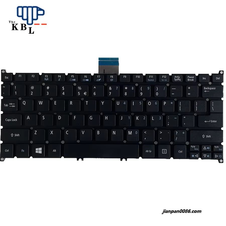 Picture of New US Language For Acer TravelMate B113 S3 S5 725 726 S3 Black Laptop Keyboard PK130RO2C00 1PE437