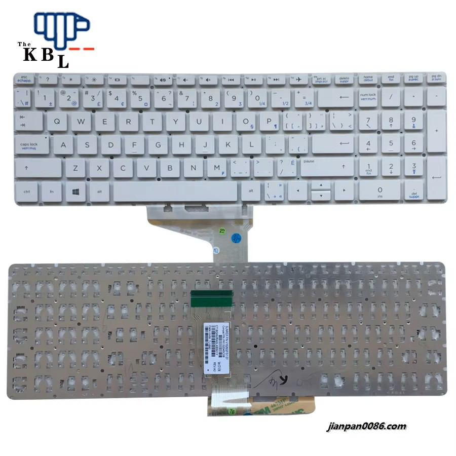 Picture of Original New Canada French Language For HP Pavilion 15-BS 15-BW 15-CC White Laptop Keyboard PK132045C08 V162602FS1 30PE645
