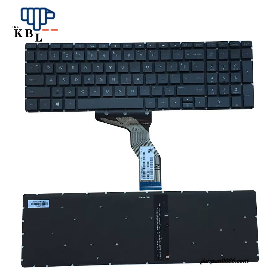 Picture of Original New US Language For HP Pavilion 15-BS 15-BW 15-CC Black Backlight Laptop Keyboard PK132043H00 PNHPM16M73USJ6981 19PCS