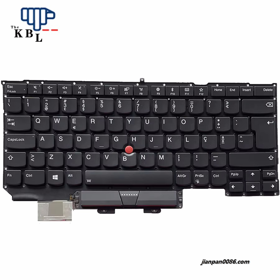Picture of Original New Portugal Language For Lenovo ThinkPad X1 Carbon 5th 2017 Backlit Laptop Keyboard PK1312S1A22 LM16F56POJG621 14P TDH5153