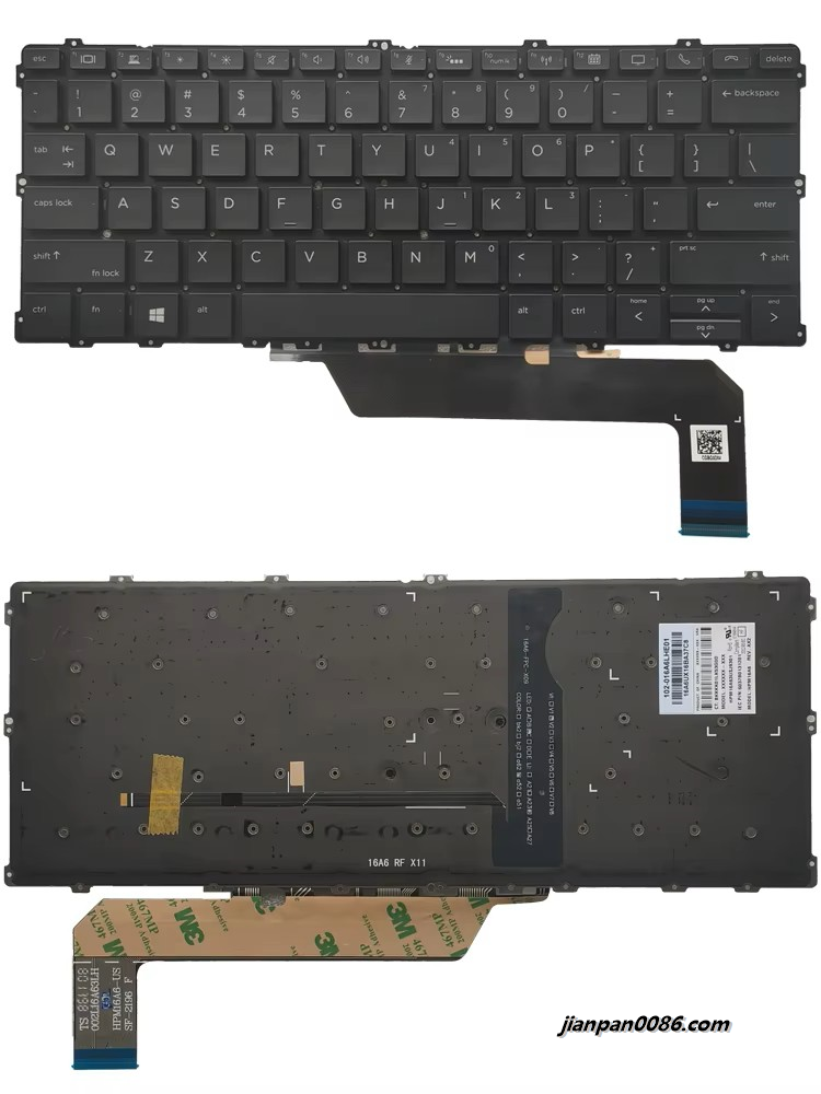 Picture of Original New US Language For HP 1030 G3 Black Backlight Laptop HPM16A6 2PE411