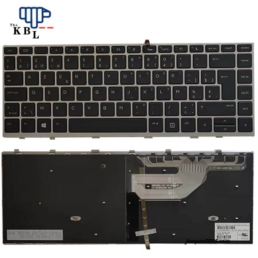 Picture of Original New Belgium Language For HP Probook 430 440 445 G5 Backlight Laptop Keyboard SG-87730-2JA 40P110009TDH2610