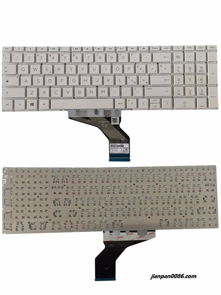 Picture of Original New Italy Language For HP Pavilion 15-DA 15-DB 15-DW White Black Laptop Keyboard TDH4306 L20194-061 6037B0146506 1E605 