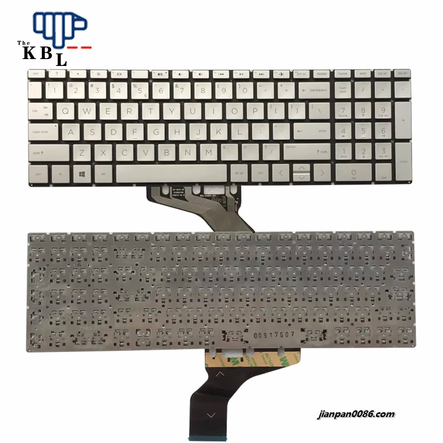 Picture of Original New English International Language For HP 15-DA 15-DB 15-DX 15-DR Silver Laptop Keyboard SG-A0881-XUA SN91749 9PE564