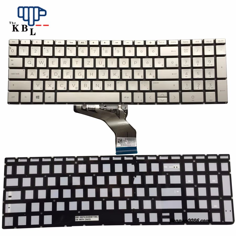 Picture of Original New Hungary Language For HP 15-DA 15-DB 15-DX 15-DR 15-CR 15-CS Silver Backlit Laptop Keyboard  G7C-HU 2B-BBK24Q103 40P TDH5517