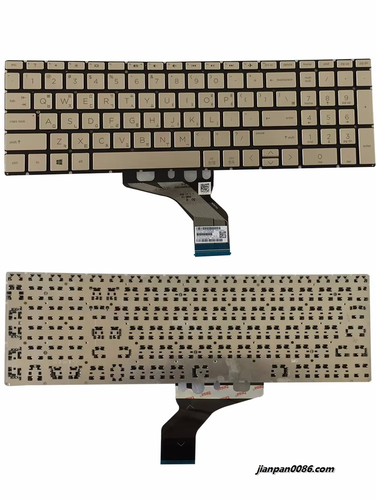 Picture of Original New Korean Language For HP Pavilion 15-DA 15-DB 15-DW Gold Laptop Keyboard HPM17K53K06920 PML13321-AD1 1E605
