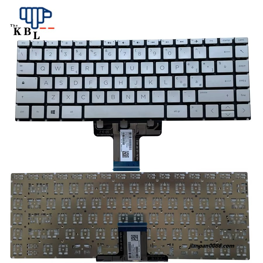 Picture of Original New Italy Language For HP Pavilion x360 14-CD 14-CE Silver Laptop Keyboard 2H-ABJ1TQ13421 40P11399E814