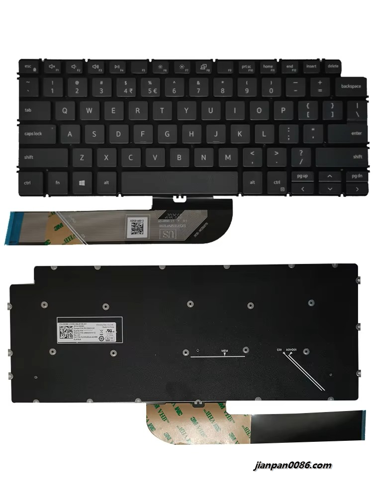 Picture of Original New USI Language For Dell Inspiron 7490 5390 5391 5490 5491 7391 Laptop Keyboard 03K65C 03K65C SG-98801-XUA  SN7285 PK132KD3C01