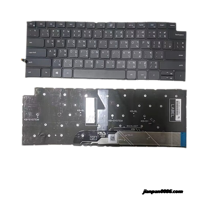 Picture of Original New Thailand Language For Dell Inspiron 13 7490 5390 Backlight Laptop Keyboard SG-A5710-33A SN2010B DPN0RF4JG 2PA518