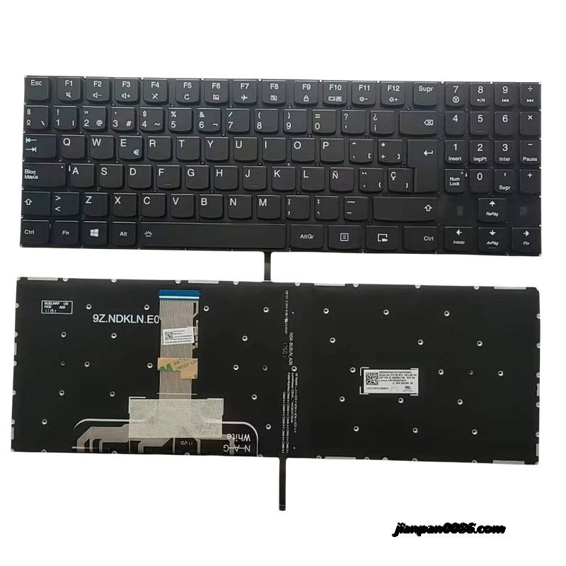 Picture of Original New Spanish Language For Lenovo Legion Y520 Y720 Backlit Black Laptop Keyboard PK1314N2B12 TDH3611 SN20T24616 PN:LCM16F86EOJ686 TDH4767