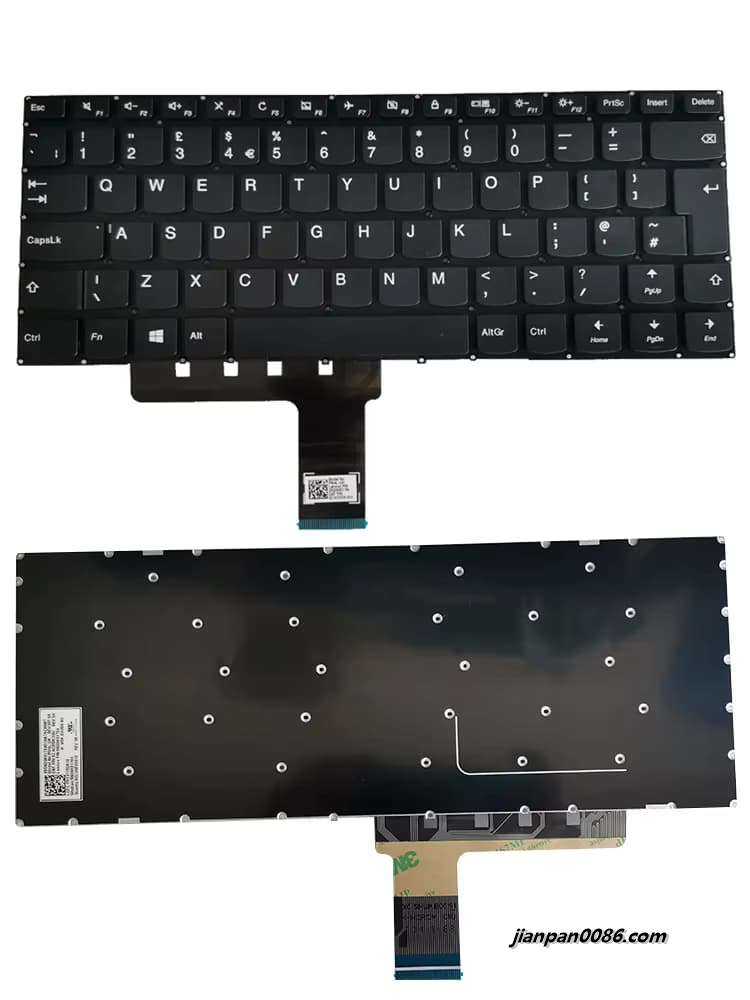 Picture of Original New UK Language For Lenovo 310-14 14isk V310-14 V110S Grey Laptop Keyboard PM4L-UK PK131192A10 SN20K81784 33P11455