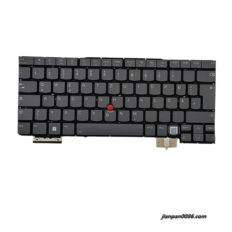 Picture of Original New Germany Language For Lenovo Thinkpad X1 Yoga 2024 Grey Backlit Laptop Keyboard SG-A3430-2DA SN3B02BG0 PK1332D2B13 C100