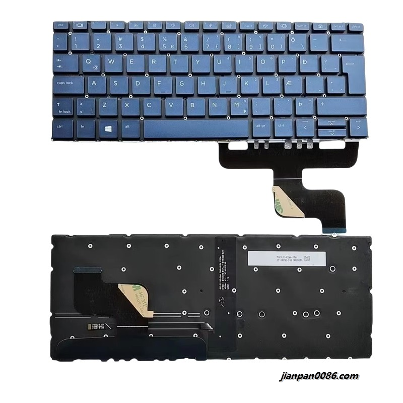 Picture of Original New Icelandic Language For HP ELITE Dragonfly G2 Blue Backlight SN9181BL8 SG-A4800-2WA 80PA613 19101
