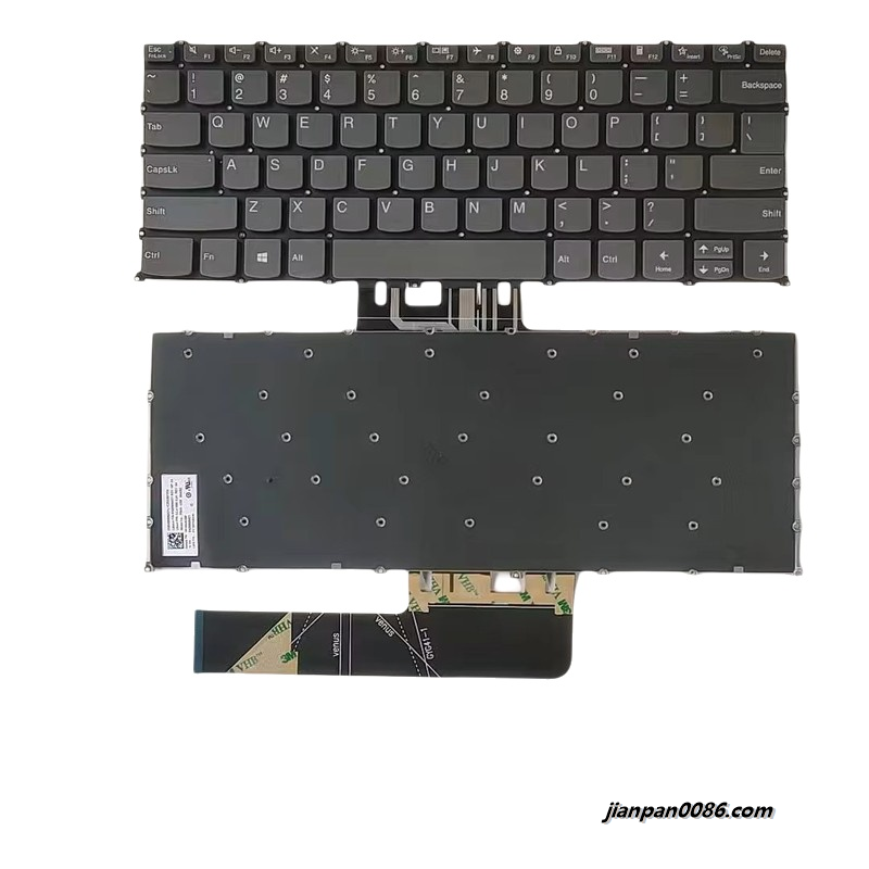 Picture of Original New US LanguageFor Lenovo XiaoxinAir14 Grey NoBacklight Laptop Keyboard SG-A1900-XUA SN4393  PK132UZ2C00 9PA524 19080