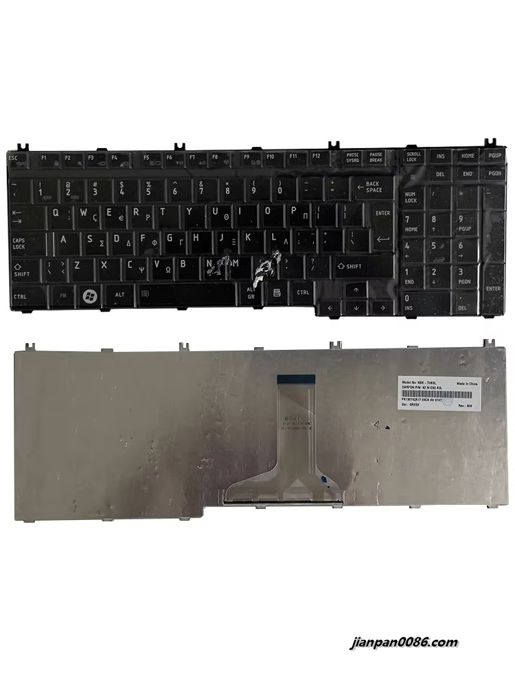 Picture of Oraginal New Greece Language For Toshiba Satellite P200 P300 P500 Black Laptop Keyboard PK130742A17 1PE444