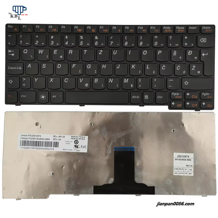 Picture of Oraginal New SL YU SA Language For Lenovo S100 Laptop Keyboard 25010974 MP-09J66SA E312