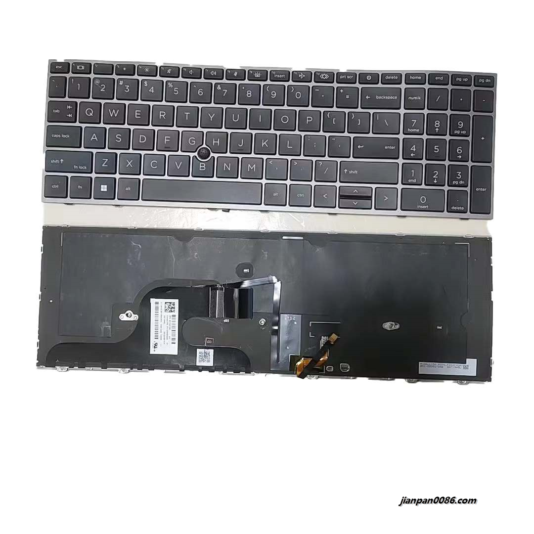 Picture of Oraginal 95%New US language For HP ZBOOK Fury 15 G7 Black Backlit Laptop Keyboard SG-A3100-XUA PK132WW2A00 SN7194BL 42PA519 19035