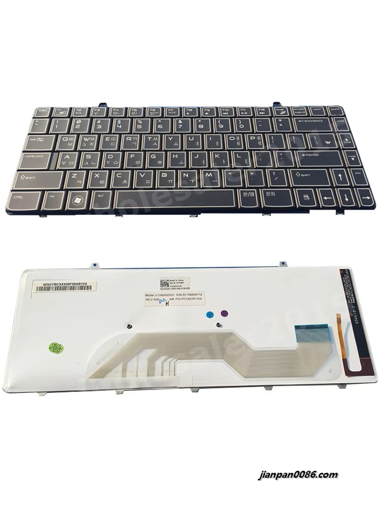 Picture of Original New Korean Language For Dell Alienware M11X-R1 Laptop Keyboard Backlit PK130BB1A02 0R50YD