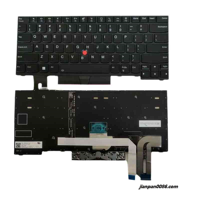 Picture of Original New 25436 For Lenovo Thinkpad US Language E480 E490 R480 R490 L490 Black Frame BK Backlit Laptop Keyboard SG-95340-XUA SN5397BL PK131J51B00 FRU NO.5N20V43904 D777