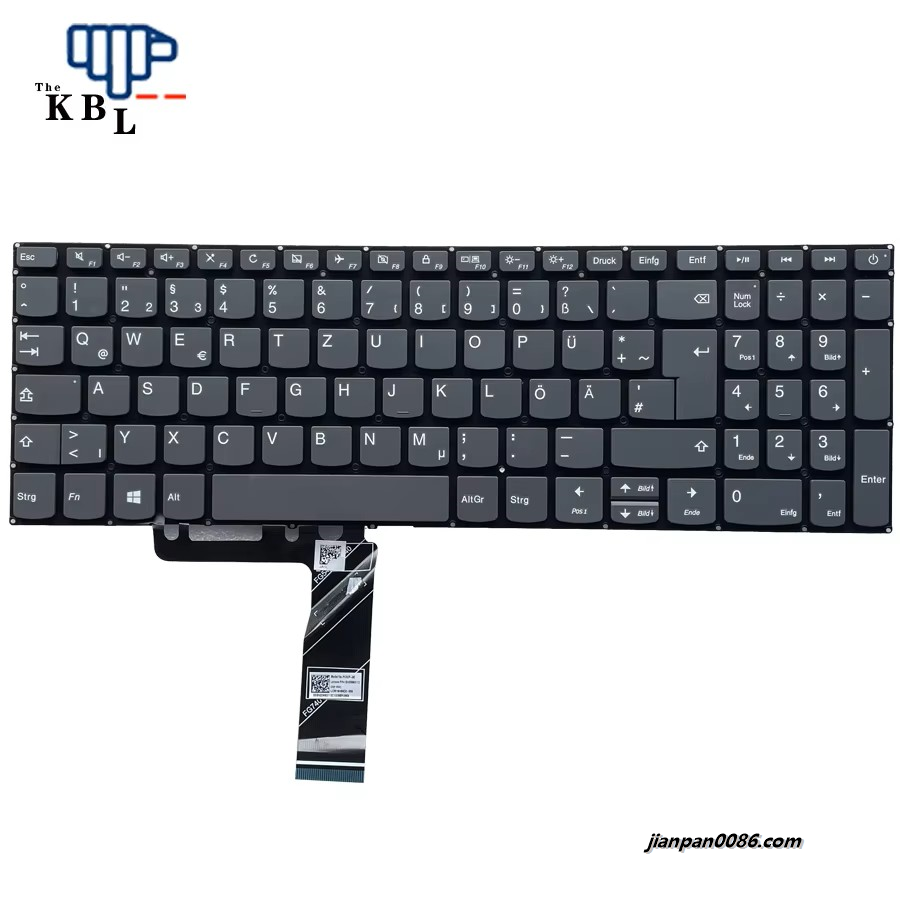Picture of Oraginal New Germany Language For Lenovo ideapad 320-15 Grey Laptop Keyboard SN20M63112 PK1329A1A19 10PTDH4620