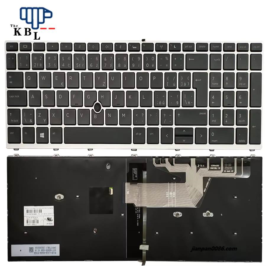 Picture of Original New Czech Language For HP Probook 650 G4 650 G5 Internal Replace Laptop Keyboard SN9171BL SG-87840-59A 2PCS E647 